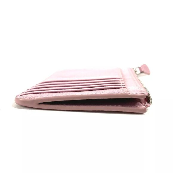 BALENCIAGA 637130 Card Case Business Card Holder Pass Case Leather pink - Picture 2 of 9